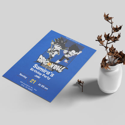 Dragonball Daima Birthday Invitation Template - CreativeRino