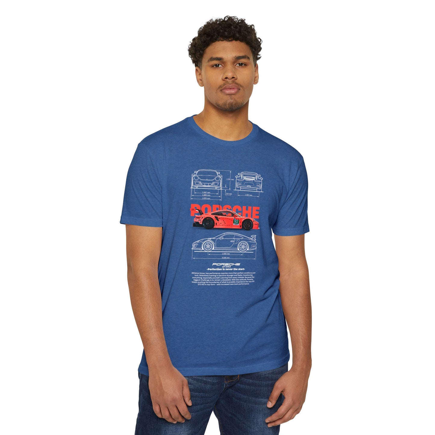 Porsche Gt3rs Vintage Graphic Unisex T-Shirt | Perfect Gift for Car Enthusiasts - CreativeRino