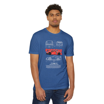 Porsche Gt3rs Vintage Graphic Unisex T-Shirt | Perfect Gift for Car Enthusiasts - CreativeRino