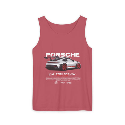 Porsche 911 Fast and Powerful Unisex Tank Top - CreativeRino