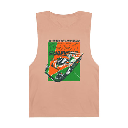 Retro Racing Champion Tank Top - Unisex Vintage 1991 Grand Prix Design - CreativeRino