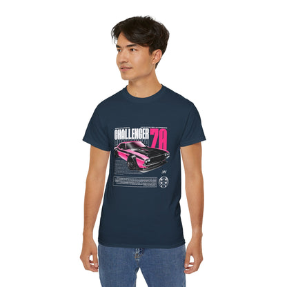 Vintage Challenger 70 Unisex Ultra Cotton Tee - Classic Muscle Car Shirt - CreativeRino