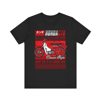 Honda C70 Classic Style Unisex Tee - Smart Way to Get Around Town T-shirt - CreativeRino