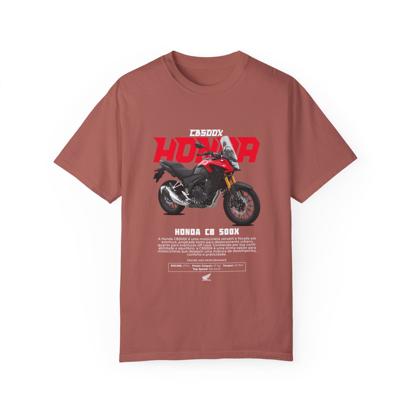 Honda CB500X Unisex Motorcycle T-Shirt - Vintage Style Graphic Tee - CreativeRino