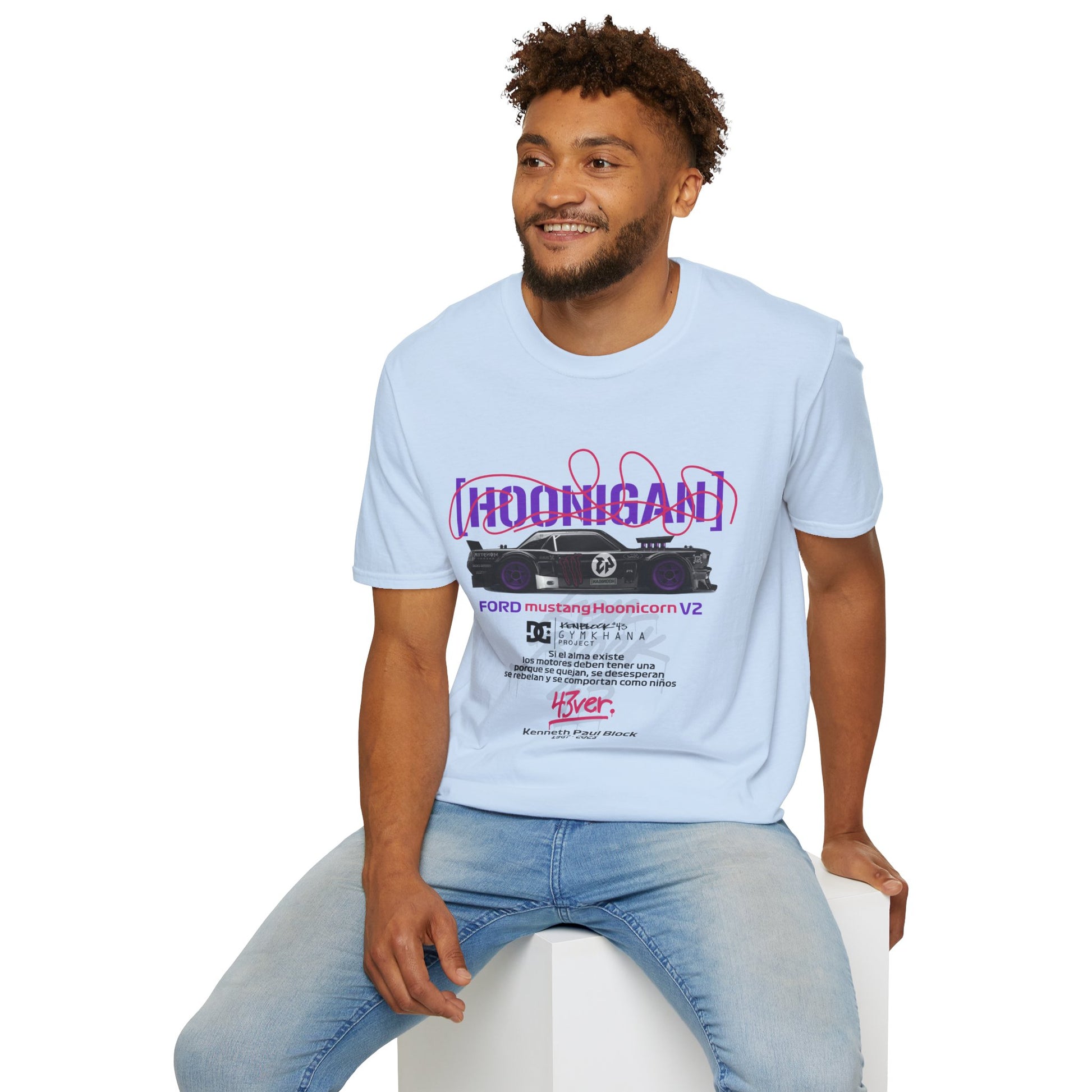 Hoonigan Unisex Softstyle T-Shirt - Perfect for Car Enthusiasts - CreativeRino