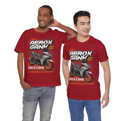 Stylish Scooter Graphic Tee - AEROX GANk - Ride Fast T-shirt - CreativeRino