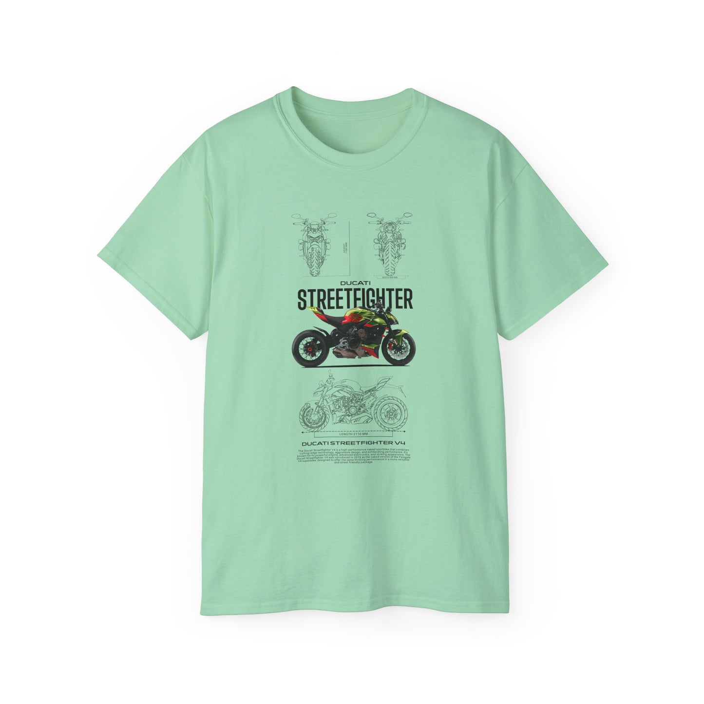 Ducati Streetfighter V4 Unisex Ultra Cotton Tee - Stylish Motorcycle T-shirt for Riders - CreativeRino