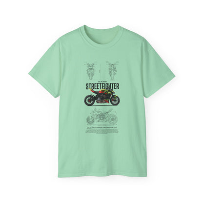 Ducati Streetfighter V4 Unisex Ultra Cotton Tee - Stylish Motorcycle T-shirt for Riders - CreativeRino