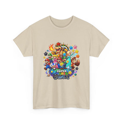 Gaming Characters Graphic Tee — "Mario Galaxy" Colorful Arcade Crew T-Shirt Printify