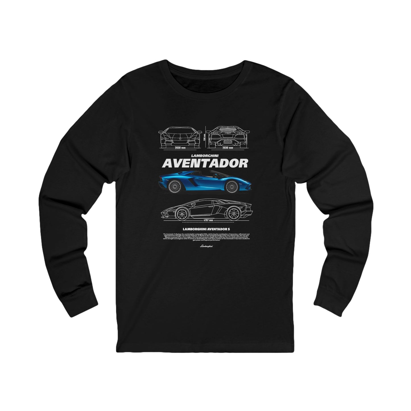 Lamborghini Aventador Unisex Long Sleeve Tee – Perfect for Car Enthusiasts - CreativeRino