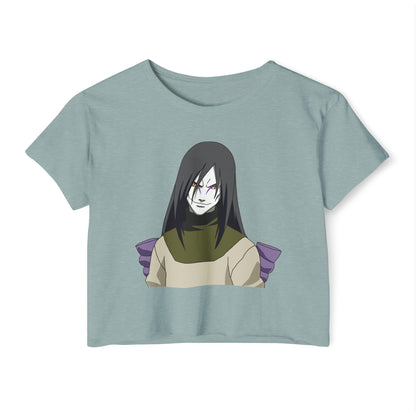 Women's Naruto Crop Top - Stylish Graphic T-shirt for Anime Lovers - CreativeRino