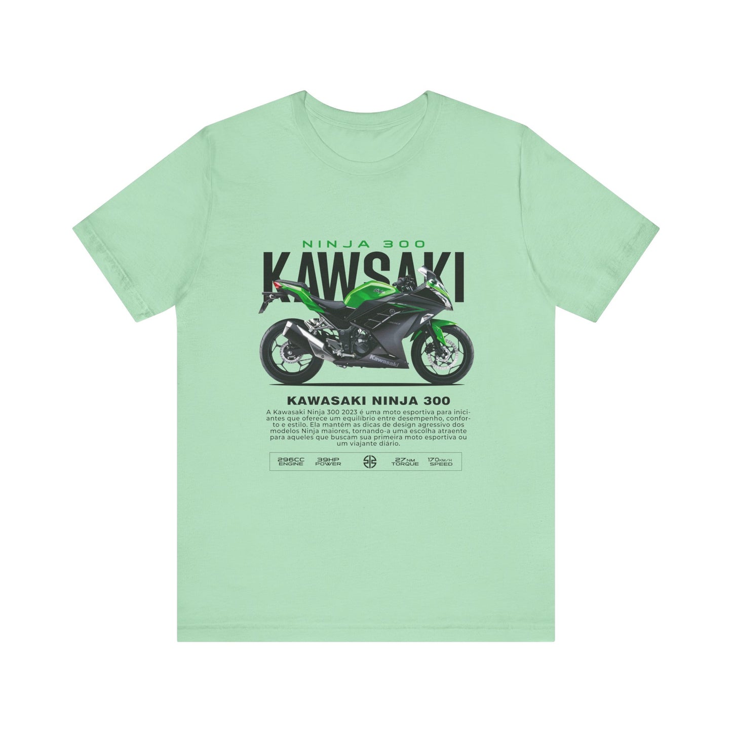 Kawasaki Ninja 300 Unisex T-Shirt - Vintage Motorcycle Graphic Tee - CreativeRino