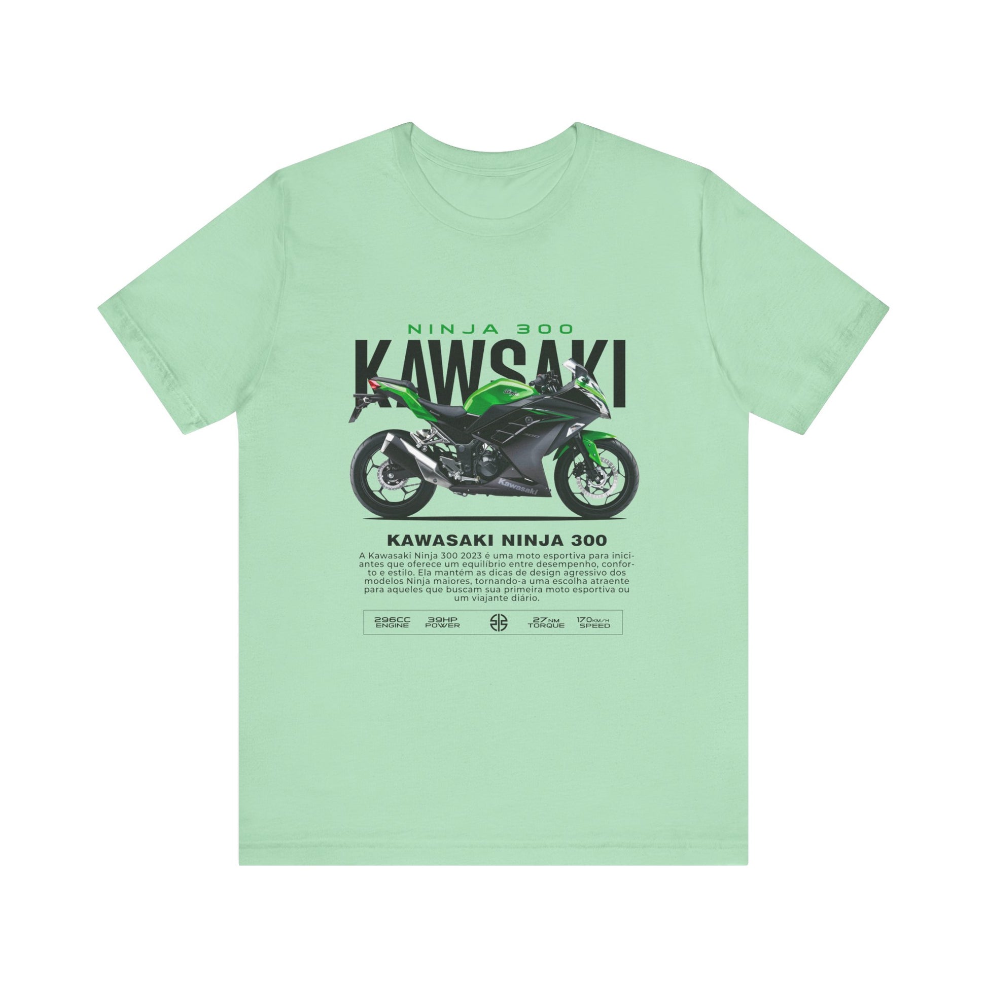 Kawasaki Ninja 300 Unisex T-Shirt - Vintage Motorcycle Graphic Tee - CreativeRino