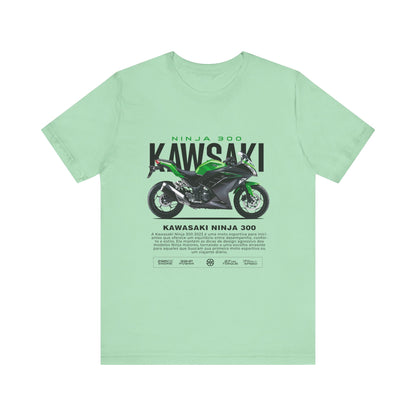 Kawasaki Ninja 300 Unisex T-Shirt - Vintage Motorcycle Graphic Tee - CreativeRino