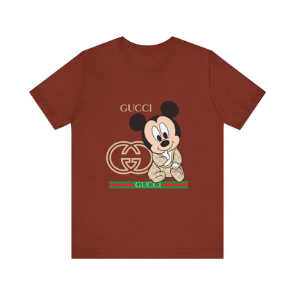 Mickey Mouse Gucci Tee - Unisex Short Sleeve T-shirt - CreativeRino
