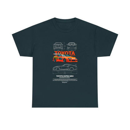 Toyota Supra MK4 Unisex Heavy Cotton Tee - Car Enthusiast Shirt - CreativeRino