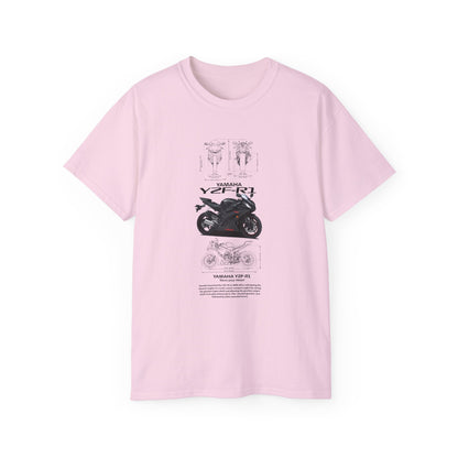 Yamaha YZF-R1 Unisex Ultra Cotton Tee - Perfect T-shirt for Riders - CreativeRino