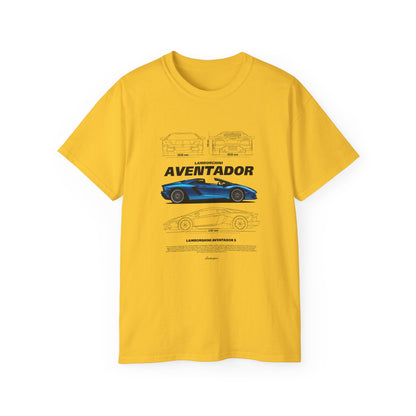 Aventador Sports Car Unisex Ultra Cotton Tee | Car T-shirt - CreativeRino