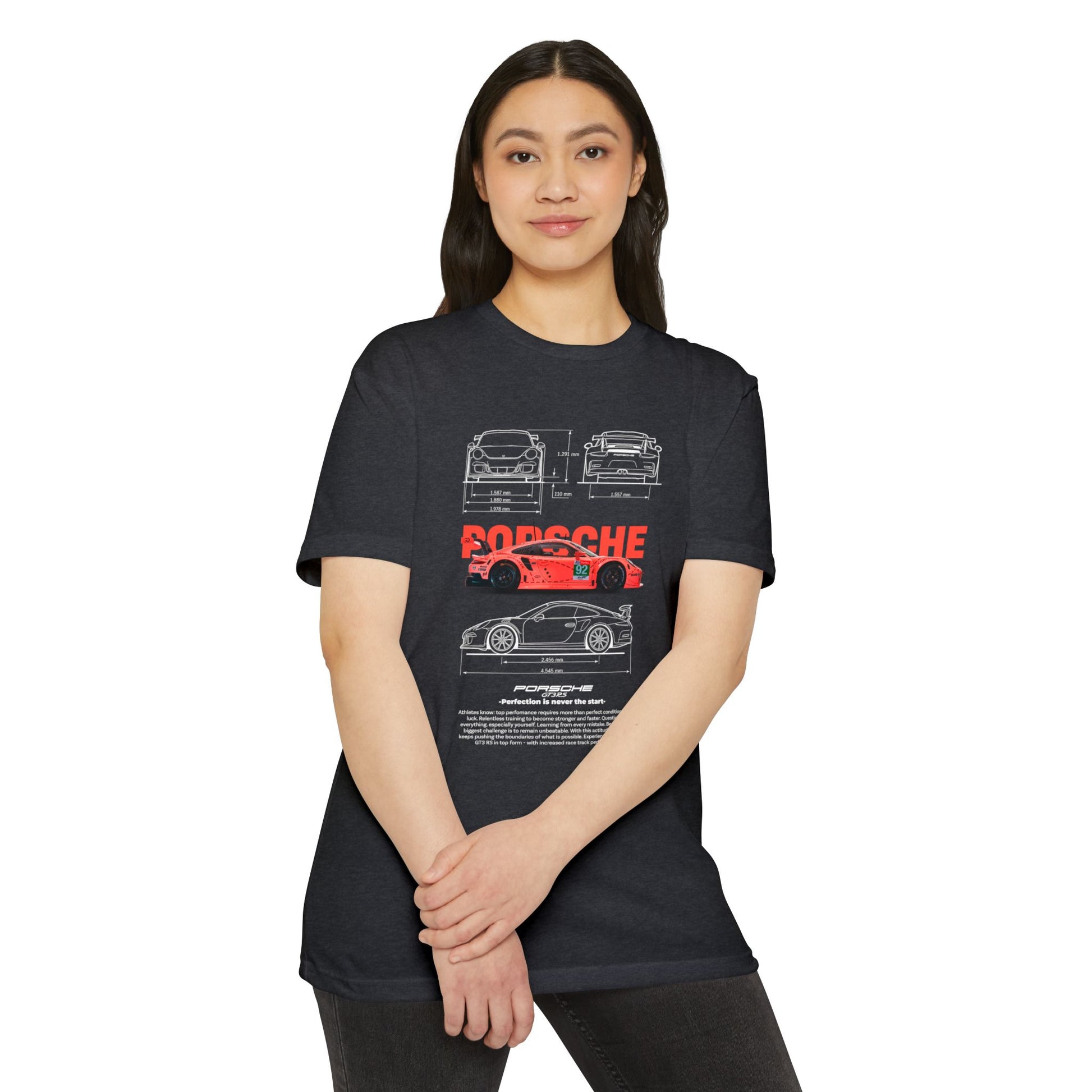 Porsche Gt3rs Vintage Graphic Unisex T-Shirt | Perfect Gift for Car Enthusiasts - CreativeRino