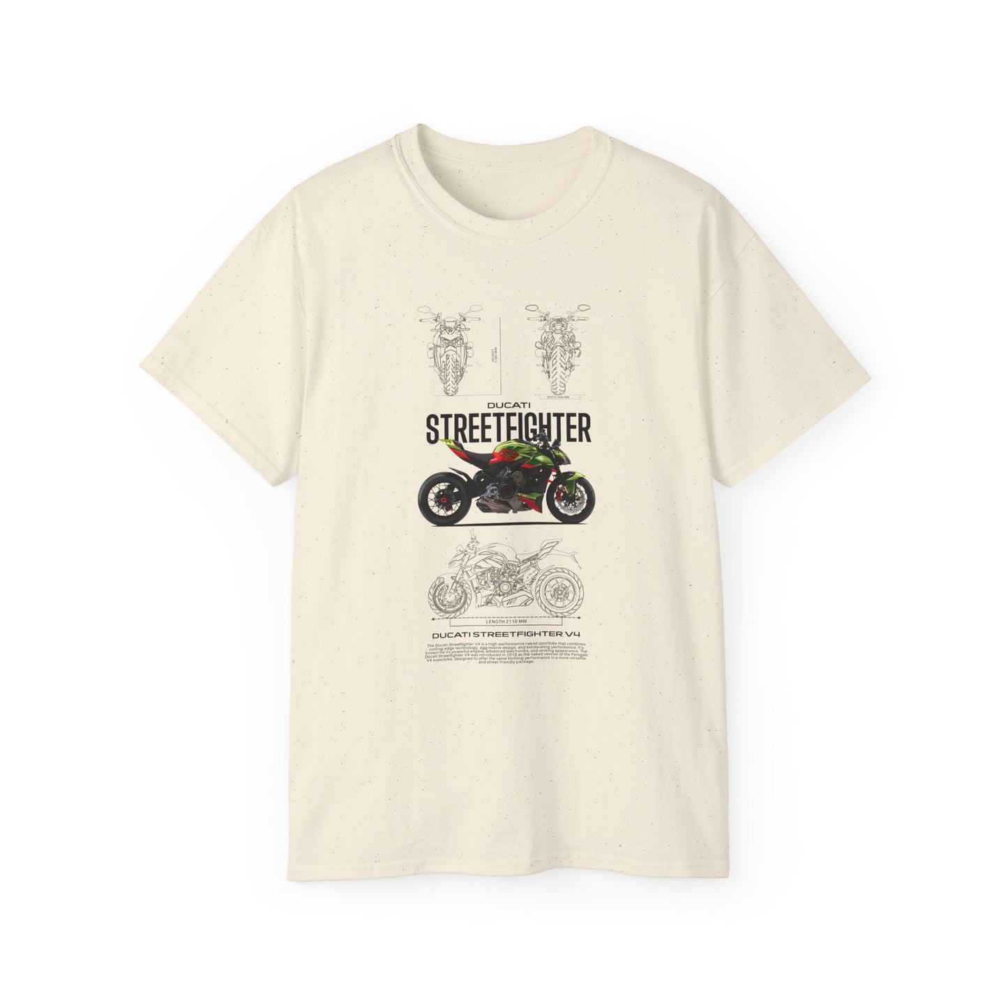 Ducati Streetfighter V4 Unisex Ultra Cotton Tee - Stylish Motorcycle T-shirt for Riders - CreativeRino