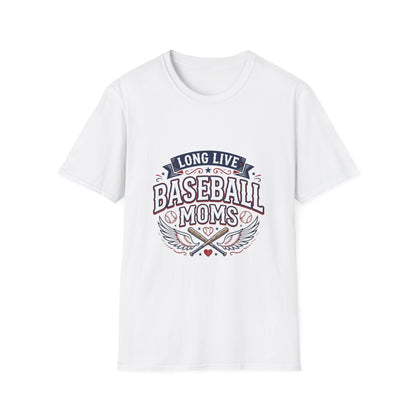 Long Live Baseball Moms T-Shirt Printify