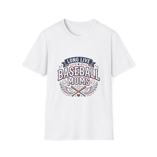 Long Live Baseball Moms T-Shirt Printify