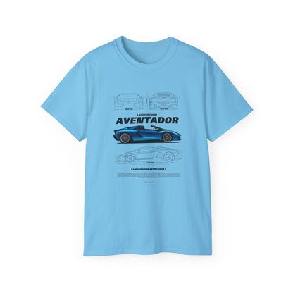 Aventador Sports Car Unisex Ultra Cotton Tee | Car T-shirt - CreativeRino
