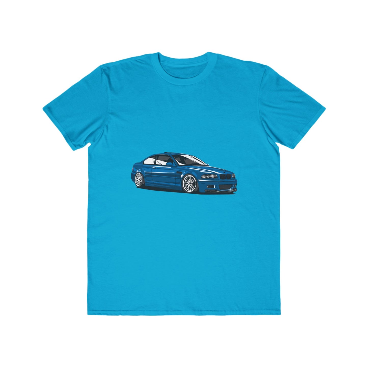 Car Fashion Tee - Cool Blue Car Graphic T-shirt - CreativeRino