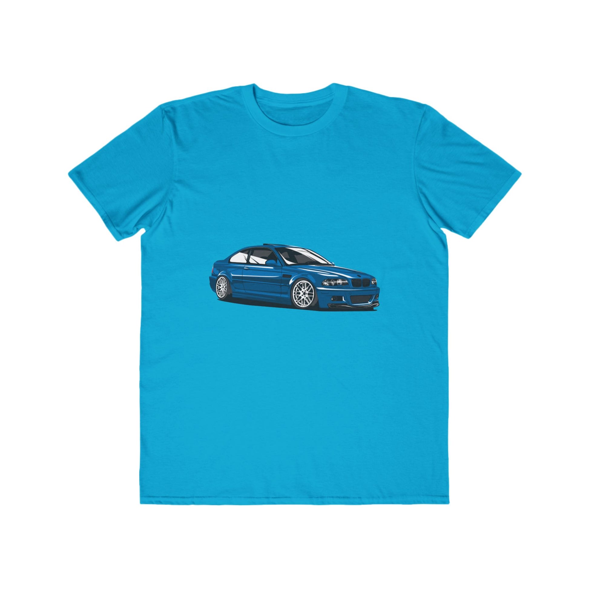 Car Fashion Tee - Cool Blue Car Graphic T-shirt - CreativeRino