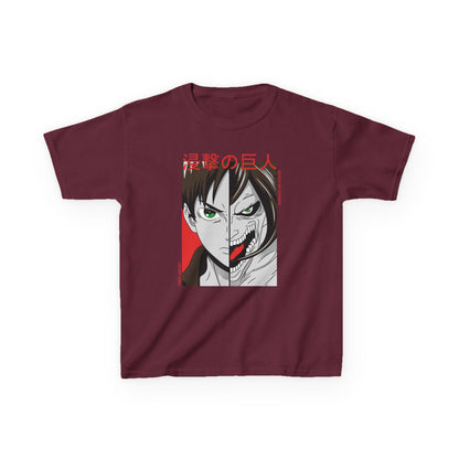 Kids Anime Attack on Titan Tee - Heavy Cotton™ T-shirt for Young Fans - CreativeRino