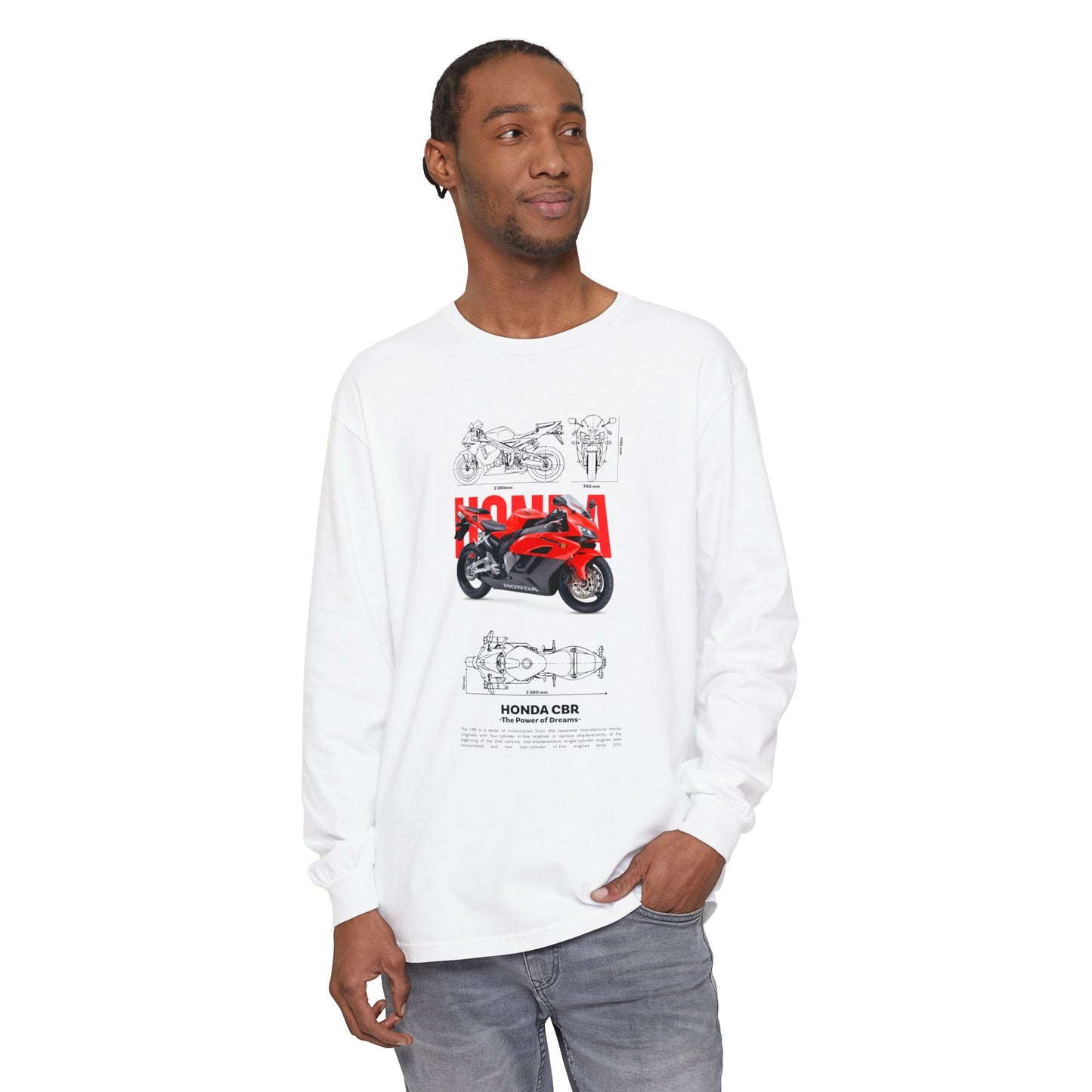 Honda CBR Long Sleeve T-Shirt for Motorcycle Lovers - CreativeRino