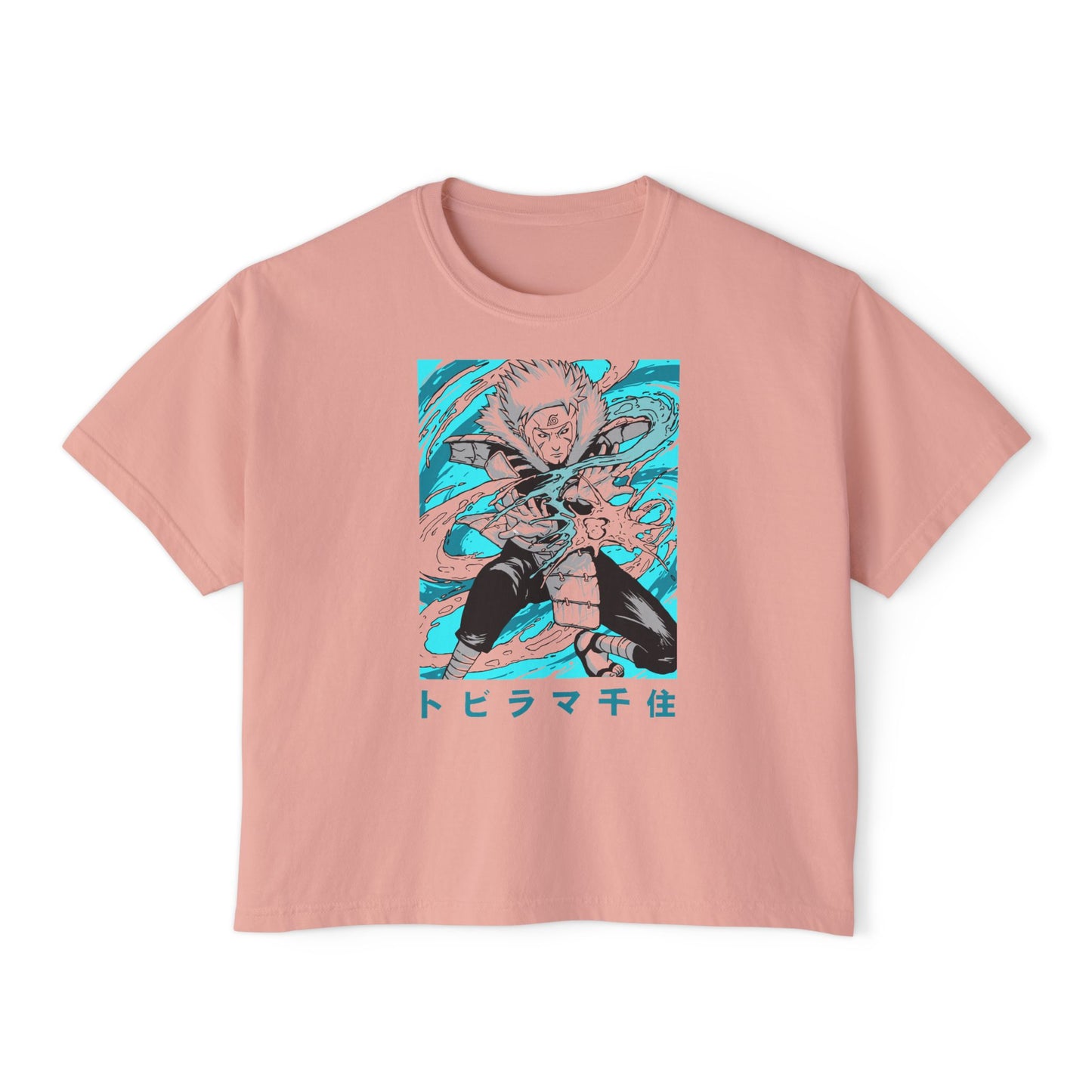 Women Boxy Tee with Anime Design - Stylish Naruto Graphic T-shirt for Fans - CreativeRino