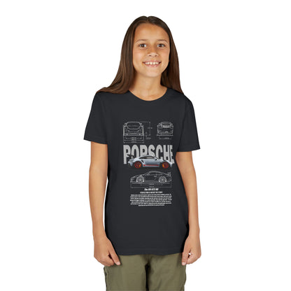 Porsche Engineering Youth  Tee - Classic Car T-shirt Design - CreativeRino