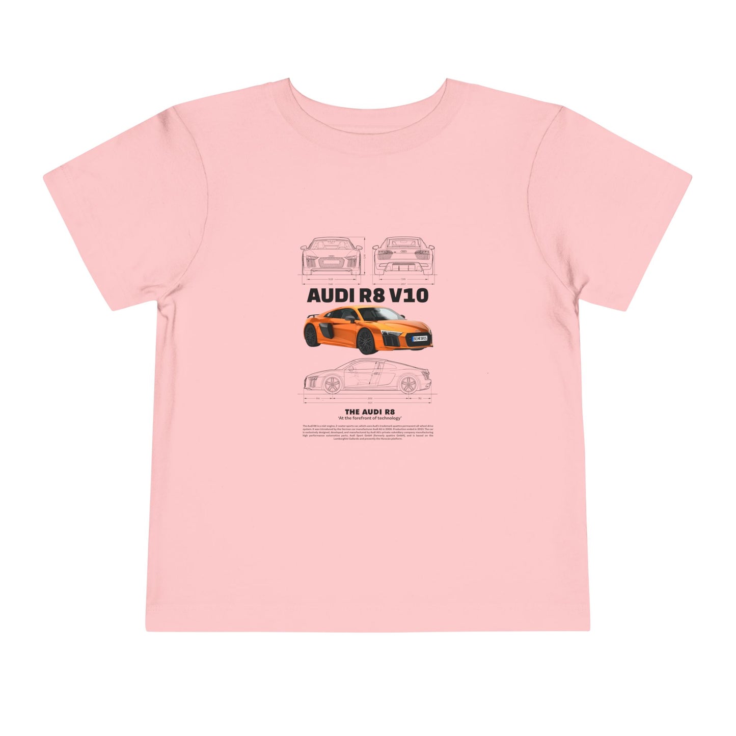 Audi R8 Car Lover Tee -  Graphic Short Sleeve Shirt | Car T-shirt - CreativeRino