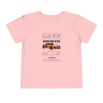 Audi R8 Car Lover Tee -  Graphic Short Sleeve Shirt | Car T-shirt - CreativeRino