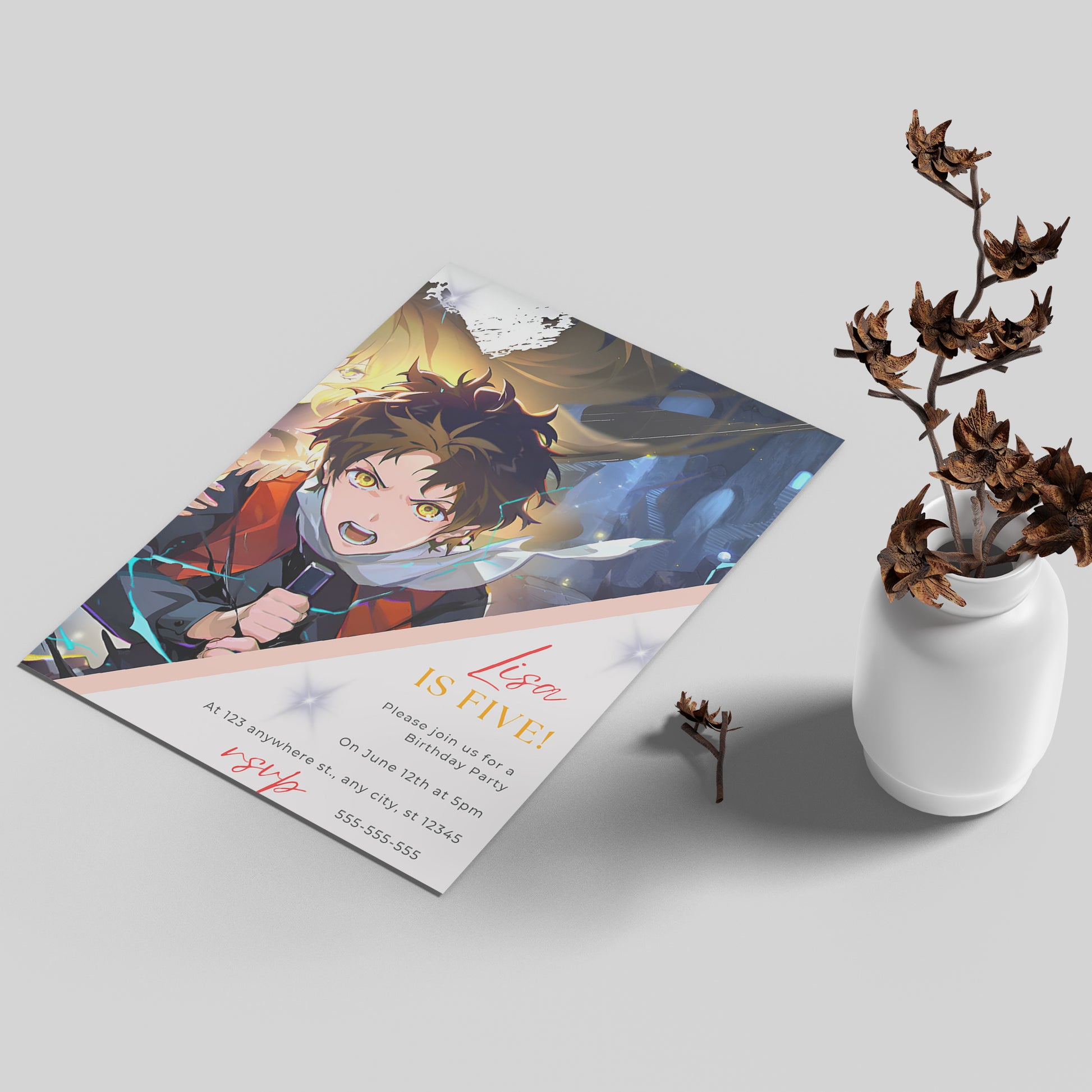 Tower Of God Birthday Invitation Template - CreativeRino
