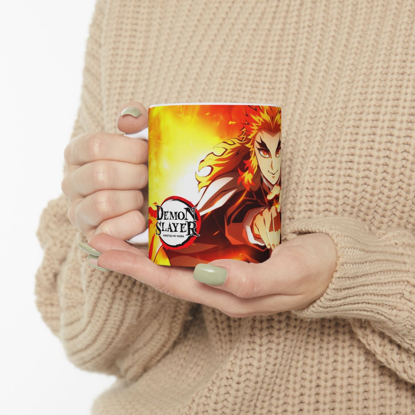 Fire Demon Anime Ceramic Mug - CreativeRino
