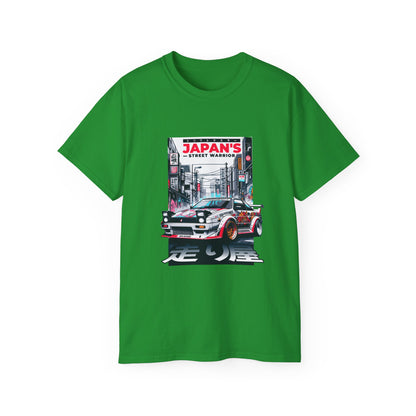 Japan's Street Warrior Unisex Ultra Cotton Tee - Vintage Car Graphic T-Shirt - CreativeRino