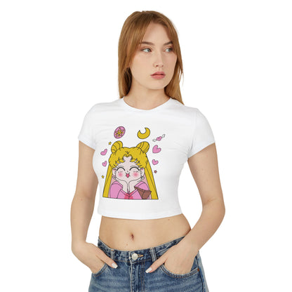 Cute Cartoon Baby Tee - Sailor Moon T-shirt Design for Girls - CreativeRino