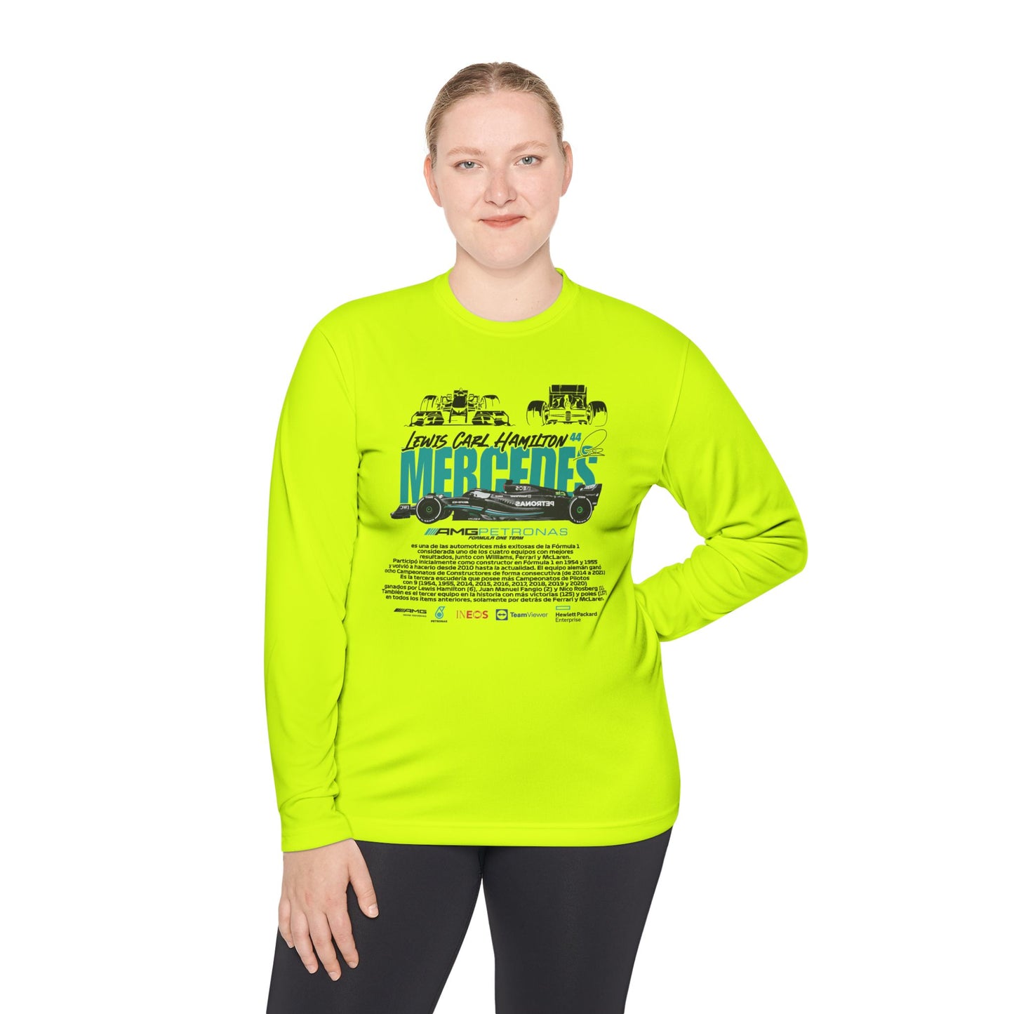 Unisex Lightweight Long Sleeve Tee - Mercedes Tribute Design - CreativeRino