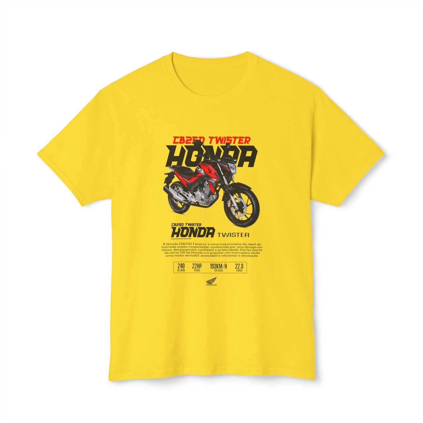 Honda Twister Unisex HD Cotton™ T-shirt - Perfect for Motorcycle Enthusiasts - CreativeRino