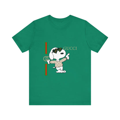 Snoopy Gucci Unisex Jersey Short Sleeve T-shirt - CreativeRino