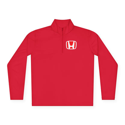 Honda Unisex Quarter-Zip Pullover with Logo - Stylish Comfort for Everyday Wear - CreativeRino