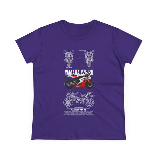 Yamaha YZF-R6 Graphic Tee for Motorcycle Enthusiasts - CreativeRino
