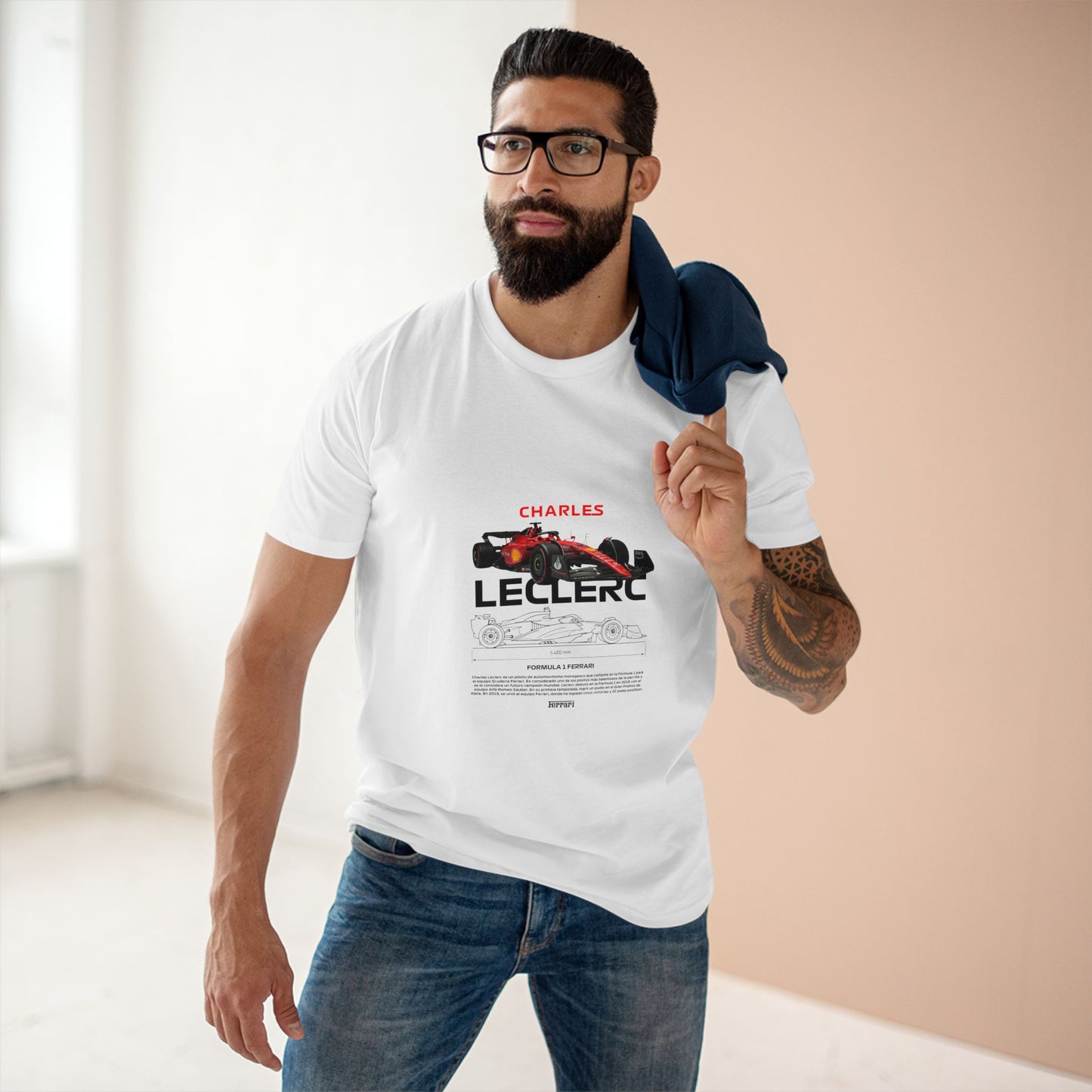 Formula 1 Charles Leclerc Adult Staple Tee - Perfect for Racing Fans - CreativeRino