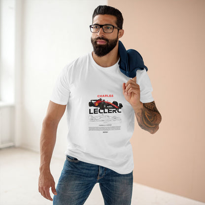Formula 1 Charles Leclerc Adult Staple Tee - Perfect for Racing Fans - CreativeRino