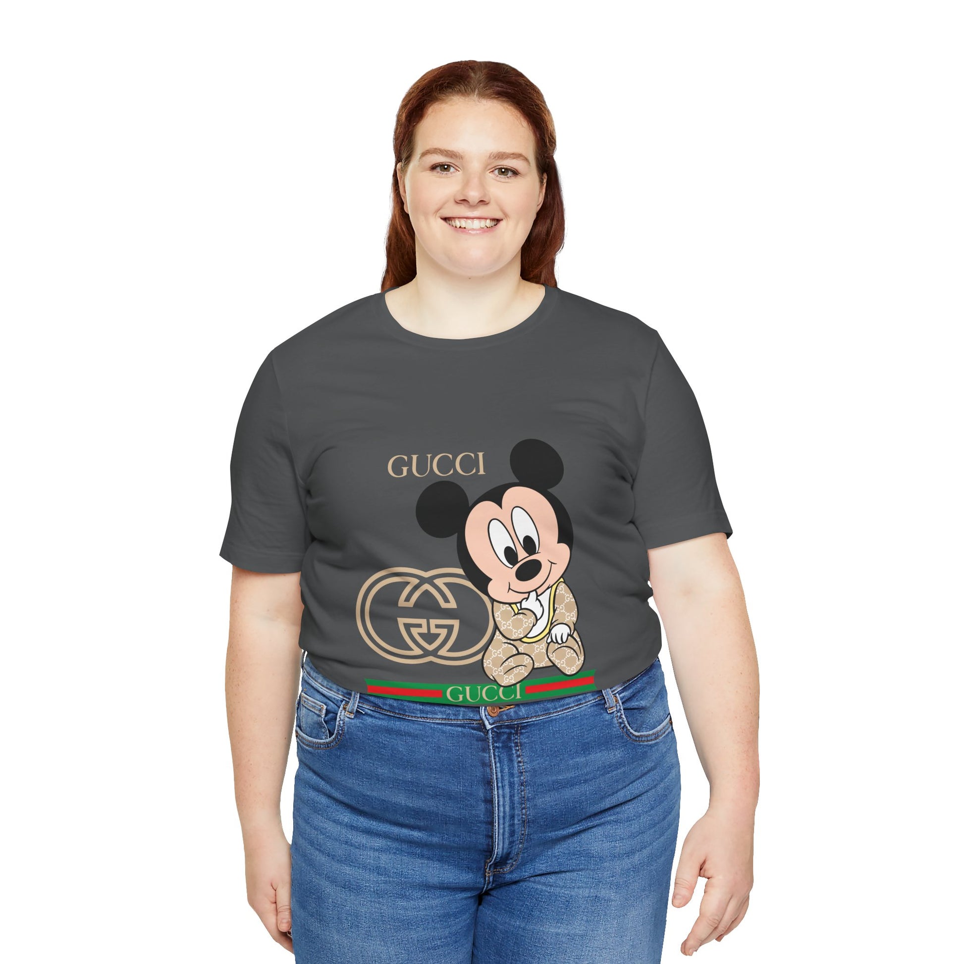 Mickey Mouse Gucci Tee - Unisex Short Sleeve T-shirt - CreativeRino