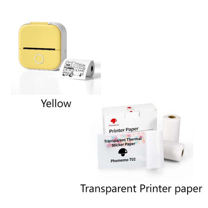 Portable Mini Thermal Label Printer Home Photo Printer Student Wrong Question Printer Bluetooth-compatible Mini Label Printer Price Tag CreativeRino