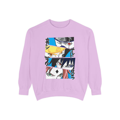 Anime-Inspired Unisex Sweatshirt with Naruto Character Designs - CreativeRino