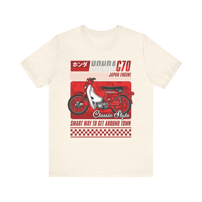 Honda C70 Classic Style Unisex Tee - Smart Way to Get Around Town T-shirt - CreativeRino